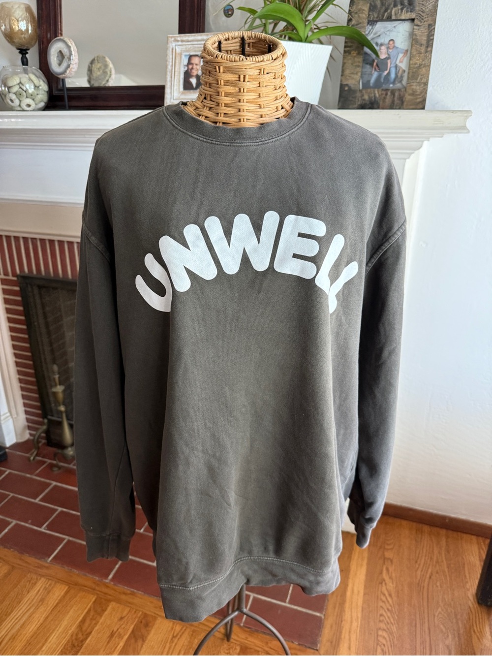Unwell call her daddy grayish crew neck sweatshirt L